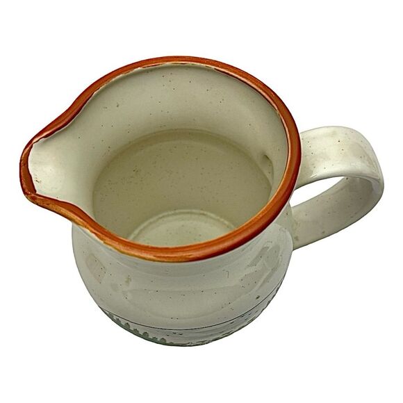 Newcor "Country Village" Stoneware Water Pitcher Vintage Made In Japan 70s 6” - Picture 4 of 6